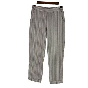 Sienna Sky Striped  Flat Front Pants size Small